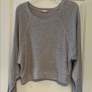 Altar'd State Gray Crew Neck Sweater